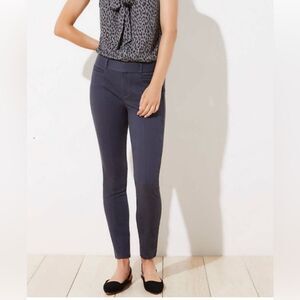 Loft pants 24P high waist legging dark grey petite 00 sateen
